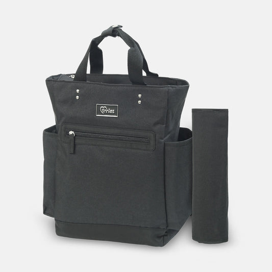 Baby Diaper Bag Pack Textured Black