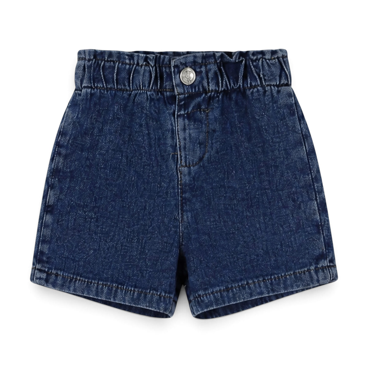WHITE ANCHOR "PETITE IGGY EN MER" AND DENIM SHORTS BABY GIRL OUTFIT