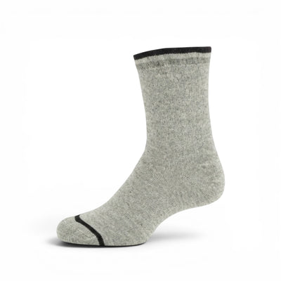 STRIPED CUFF BLACK ANKLE BOY SOCKS