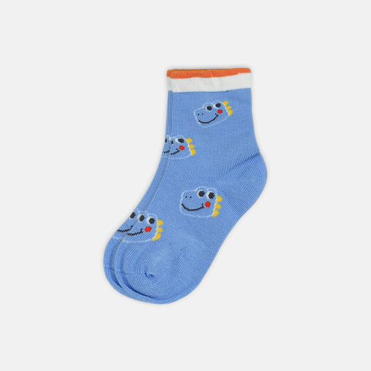 BOY SOCKS HAPPY DINOSAUR ALL-OVER