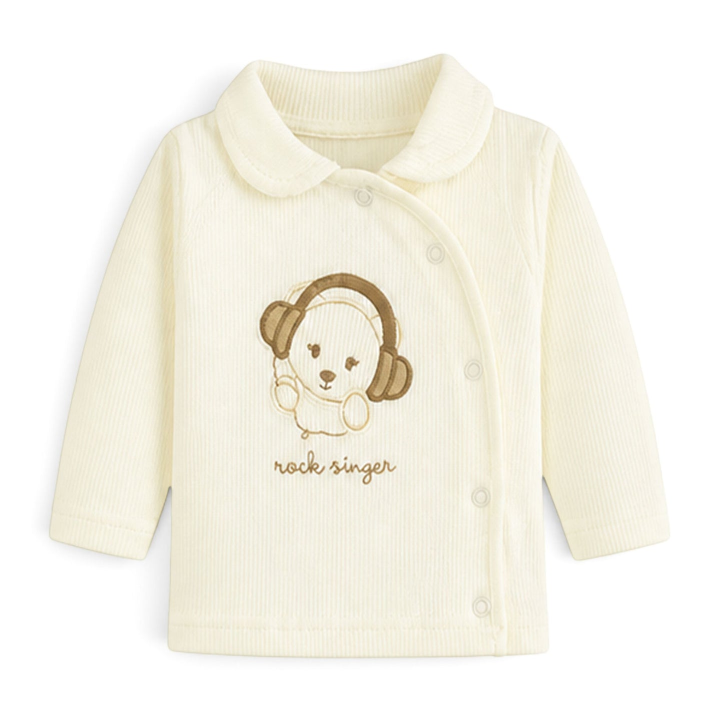 CREAM "ROCK SINGER" BEAR BABY GIRL GIFT SET