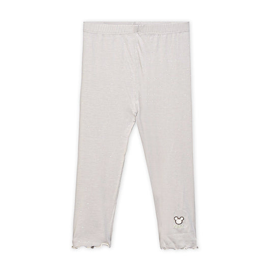 LIGHT GREY GLITTER MICKEY TROUSERS