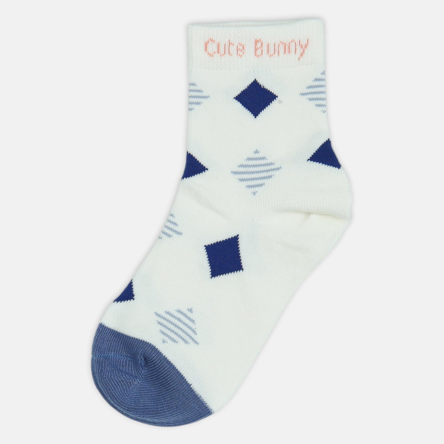 GIRL SOCKS NAVY DIAMOND LUXE