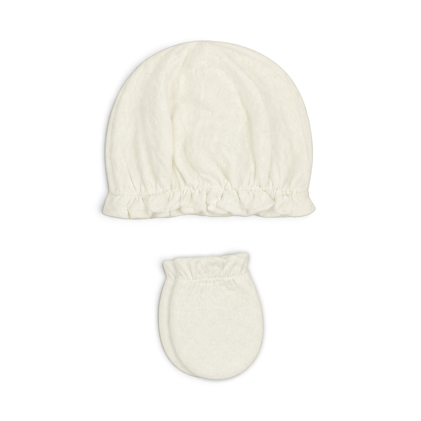 CREAM FLORAL TRIM BABY GIRL GIFT SET