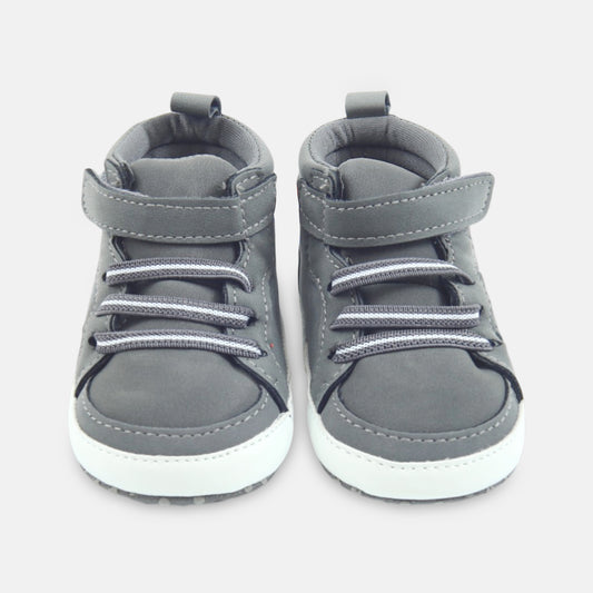 Grey Hi-Top Sneakers