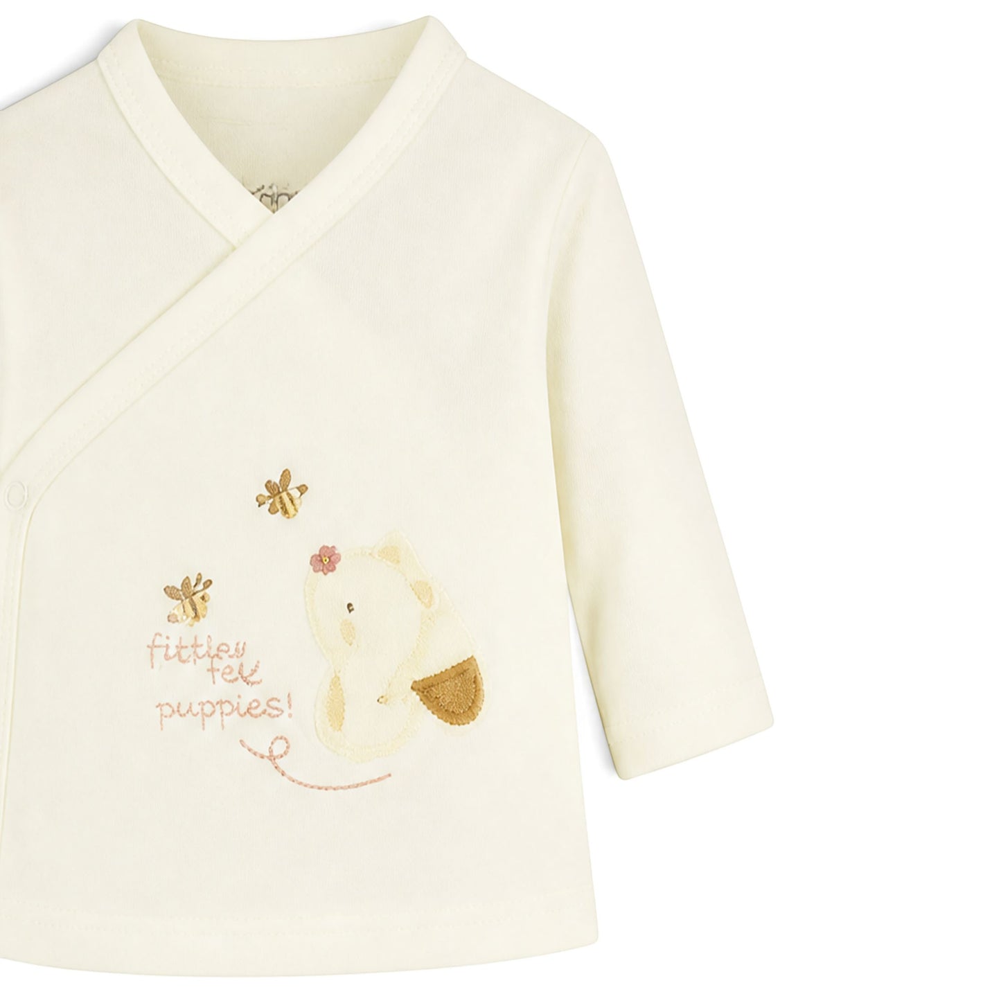 CORAL AND WHITE "FOLLOW ME HUPPIES!" BEAR BABY GIRL GIFT SET