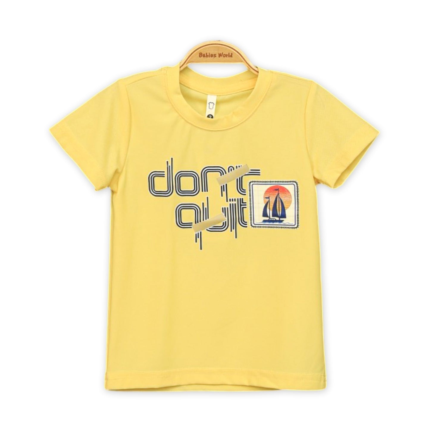 YELLOW DON'T QUIT GRAPHIC TEE
