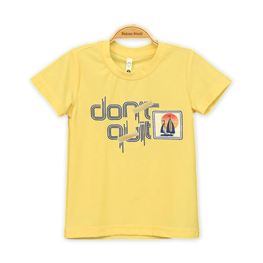 YELLOW DON'T QUIT GRAPHIC TEE