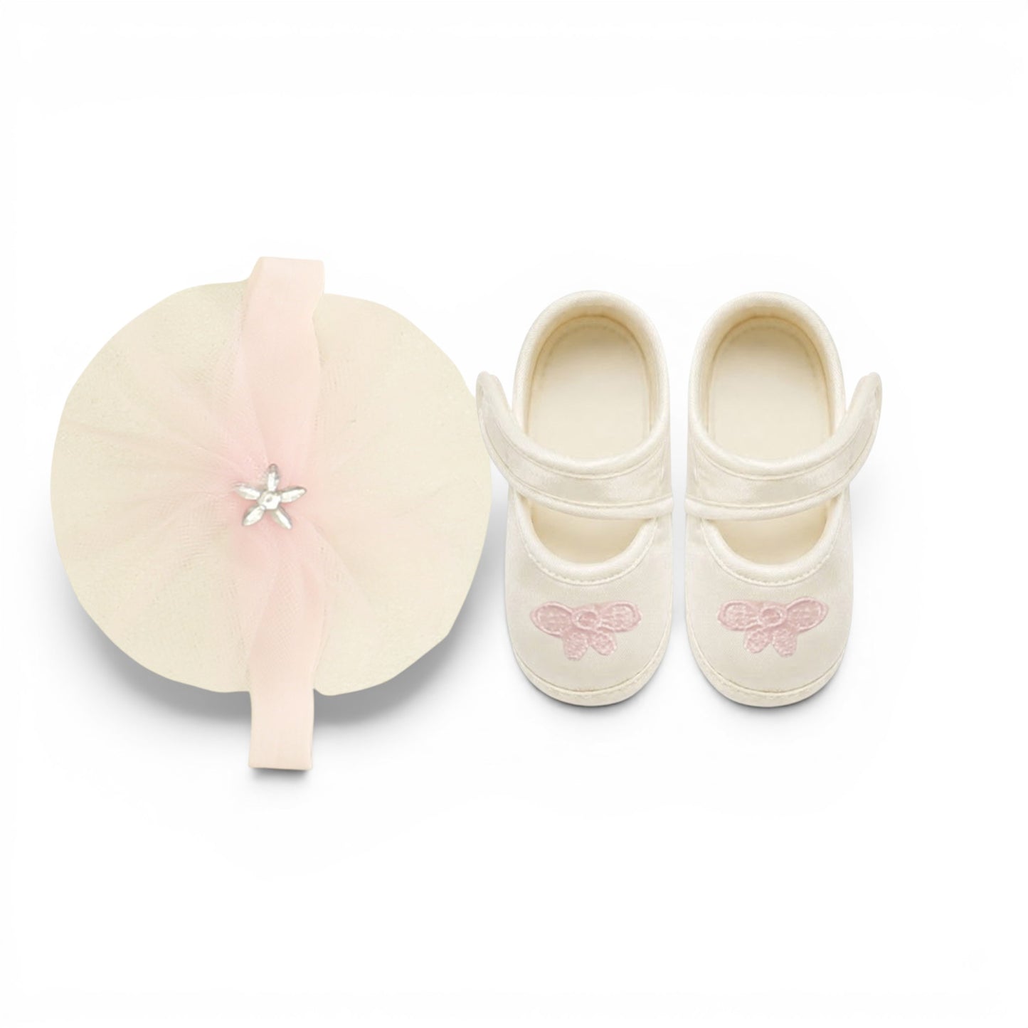 PINK LACE FLOWER BABY GIRL FANCY FROCK GIFT SET