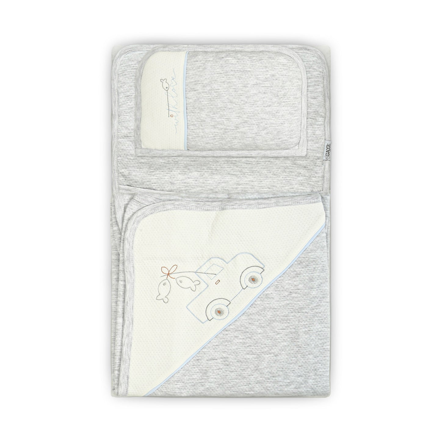 SLEEPING SET - GREY FISHING THEME