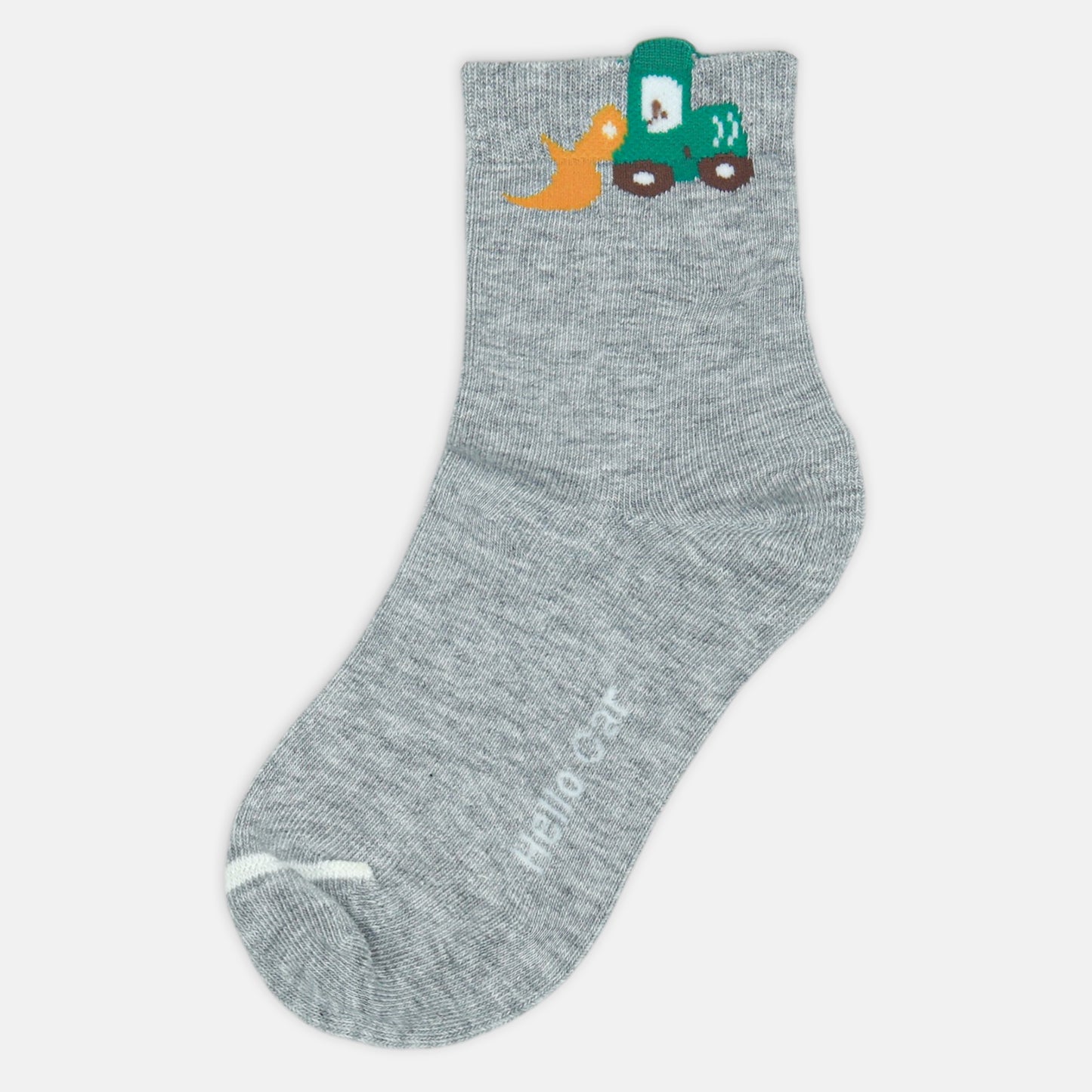 BOY SOCKS CHARCOAL TRACTOR CREW
