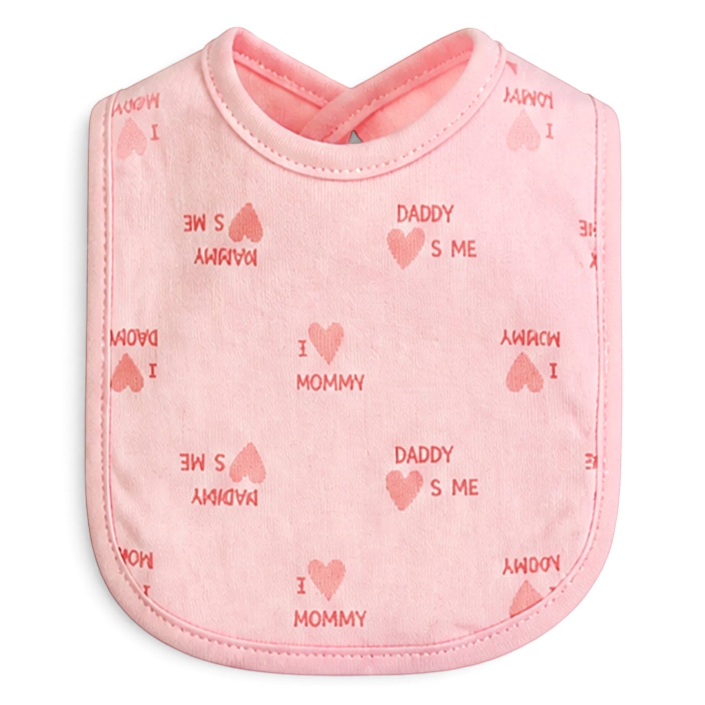 "I LOVE DADDY" & "I LOVE MOMMY" BIBS PK-3 & 2 BOOTIES
