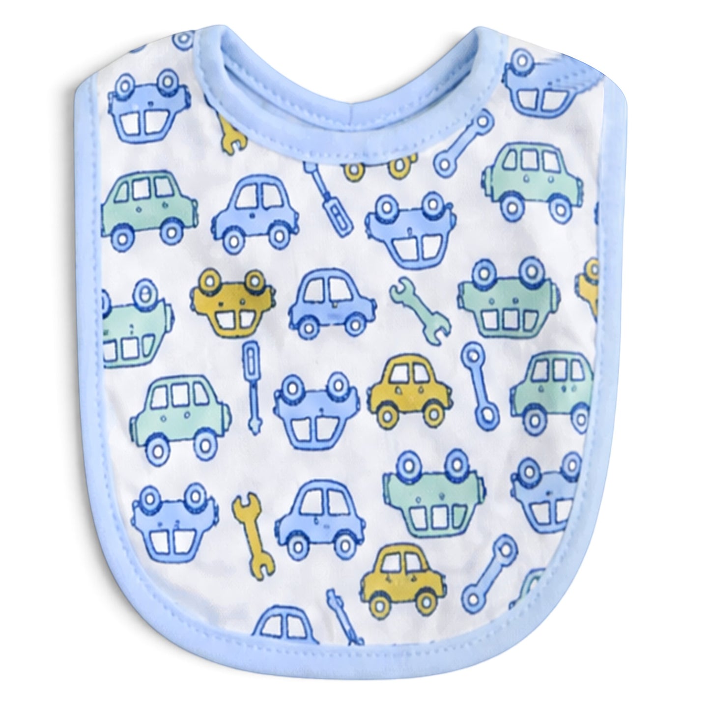 CAR-THEMED INFANT BIBS PK-3 & 2 BOOTIES