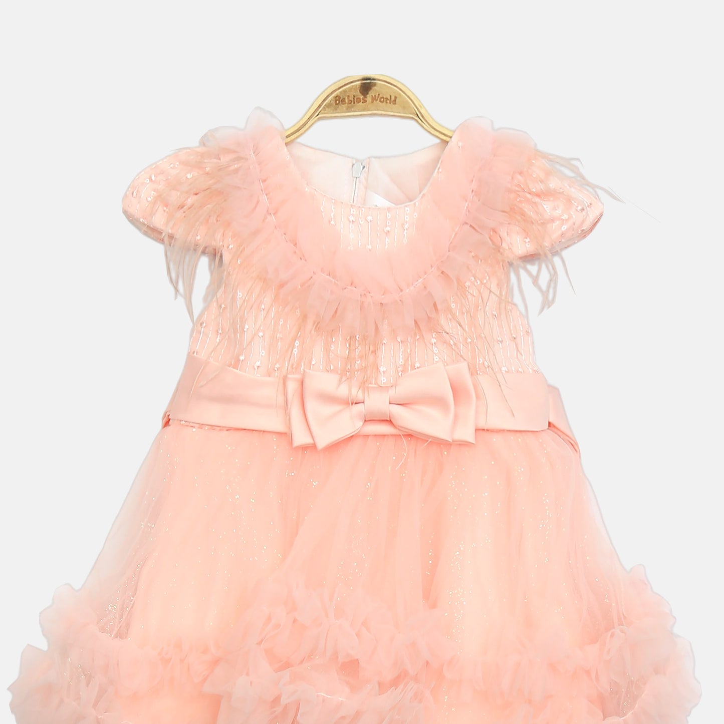 Glitter Frock - Peach