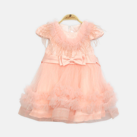 Glitter Frock - Peach