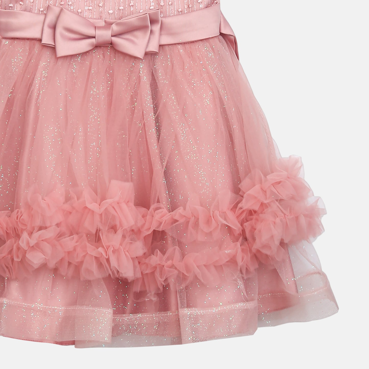 Glitter Frock - Dusty Rose