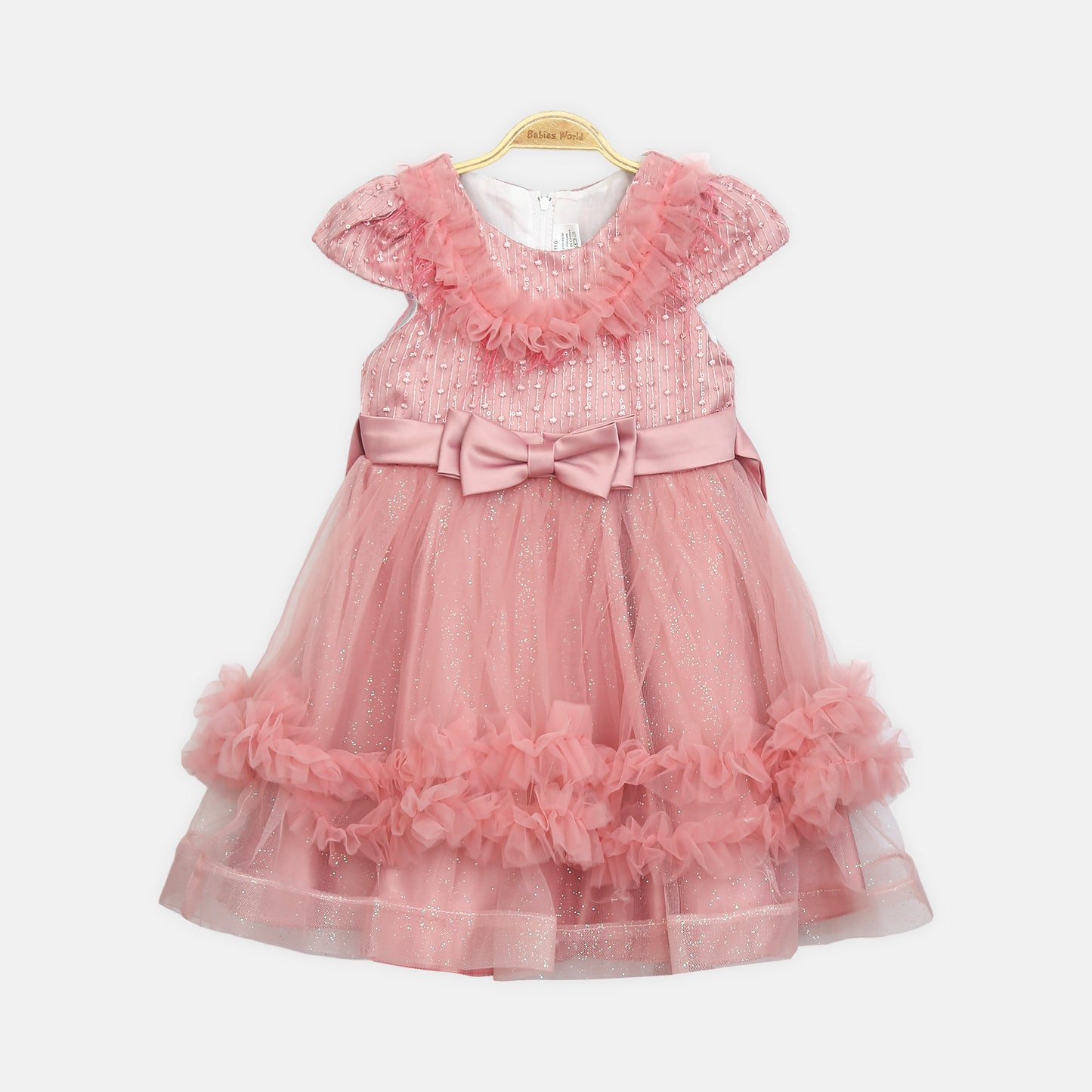Glitter Frock - Dusty Rose