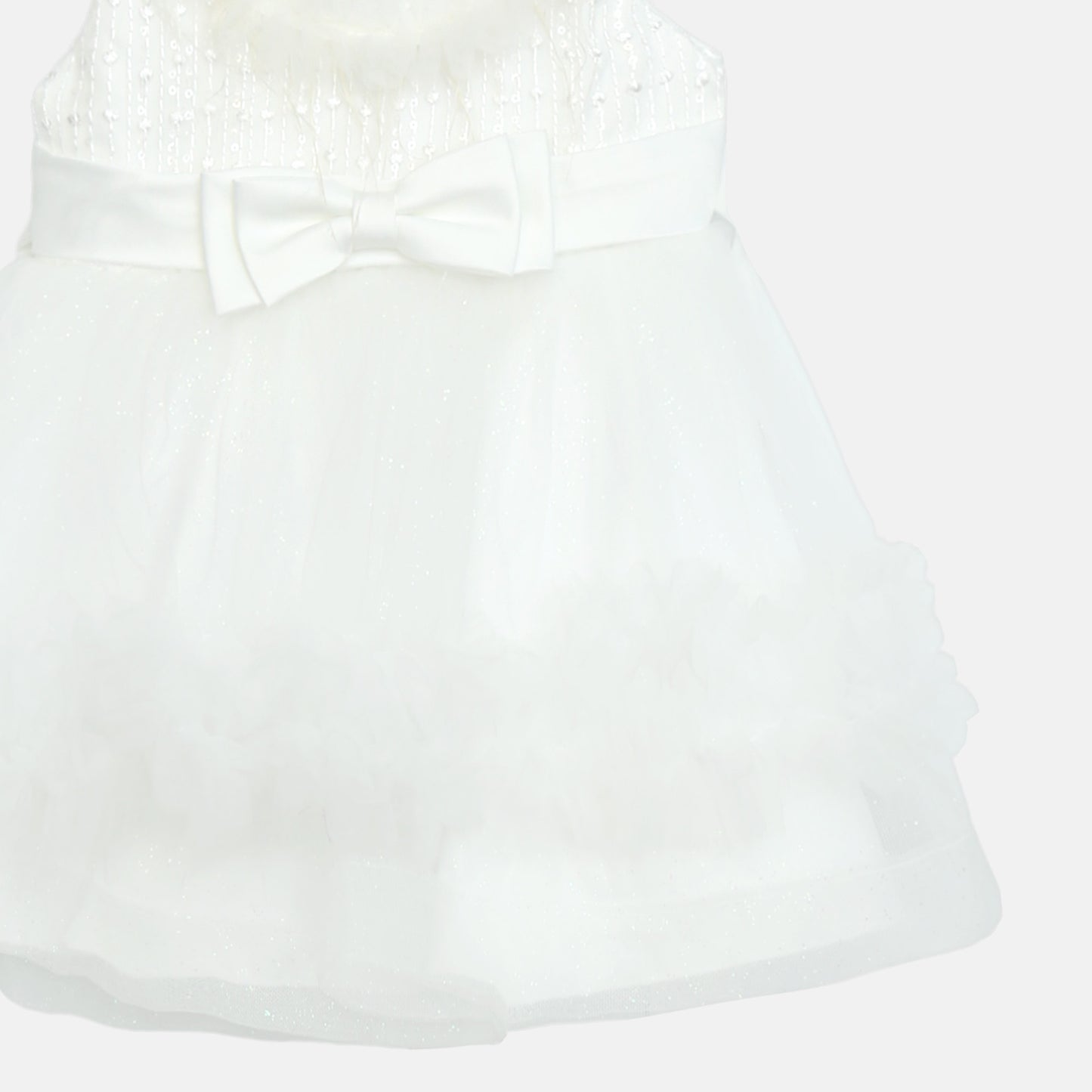 Glitter Frock - White
