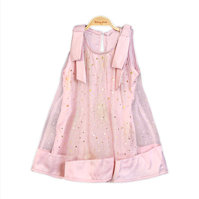 Pink Glitter Tulle Top