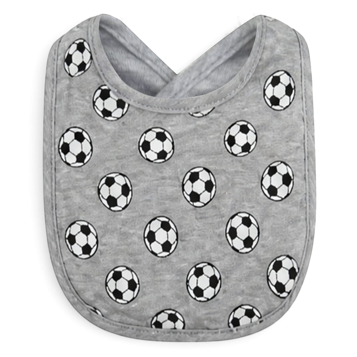 SOCCER-THEMED INFANT BIBS PK-3 & 2 BOOTIES