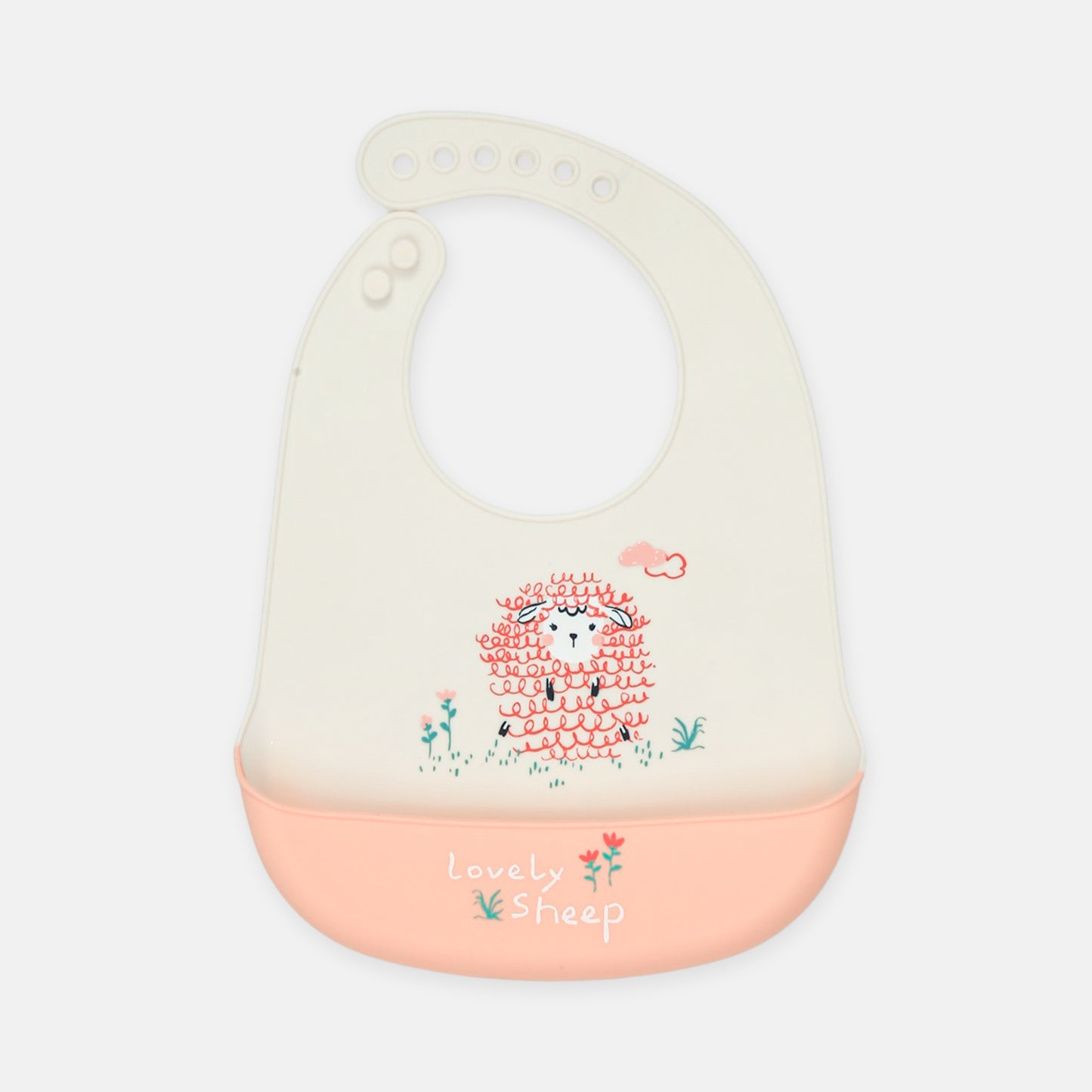 "Hello My Baby" Bunny Silicone Bib