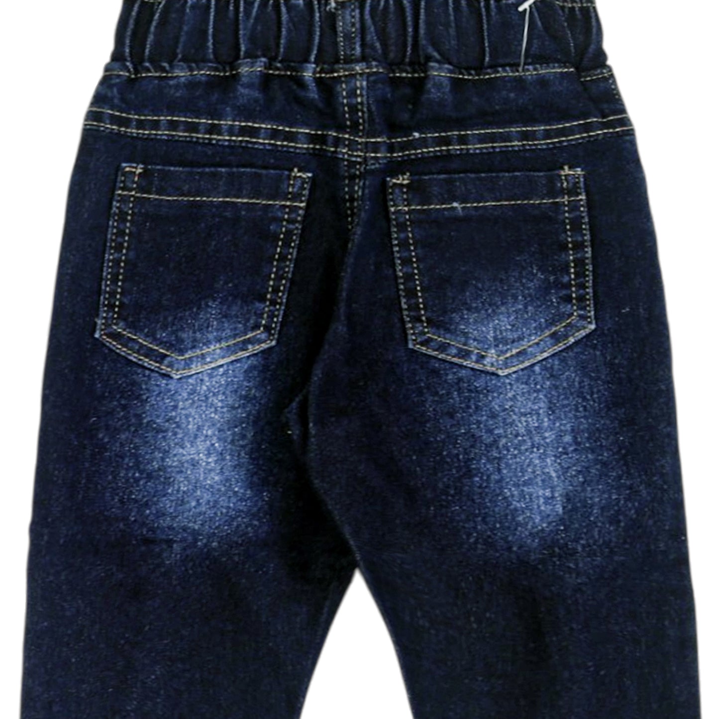 BABY GIRL DARK WASH FRUIT-EMBROIDERED JEANS
