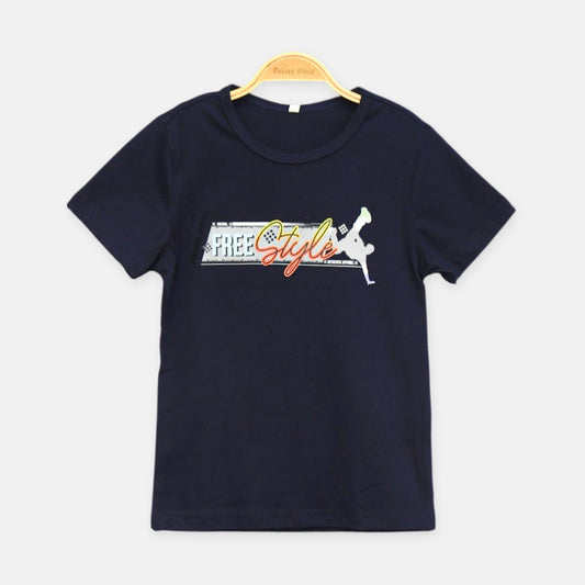 Navy Free Style Tee
