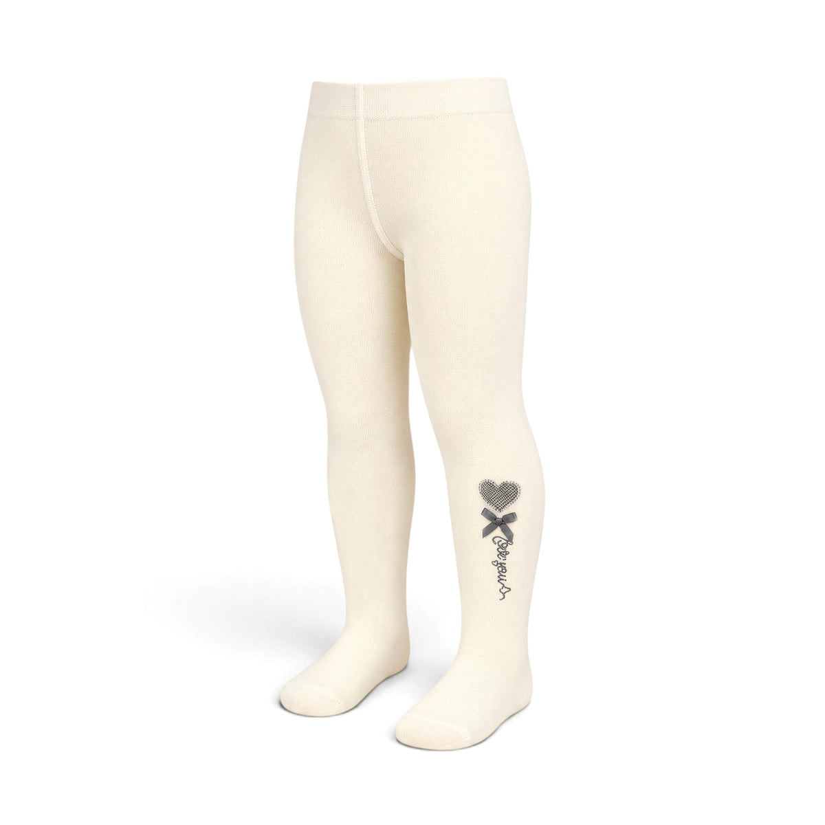 LEGGINGS LOVE YOU HEART CREAM