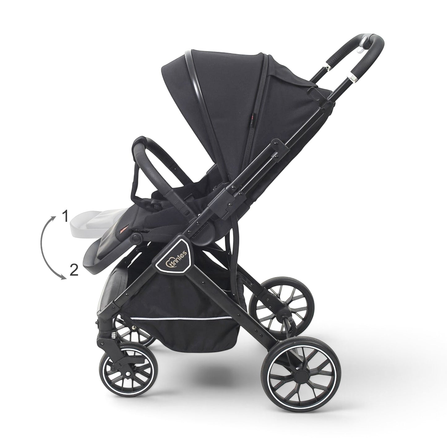 TINNIES REVERSIBLE STROLLER BLACK