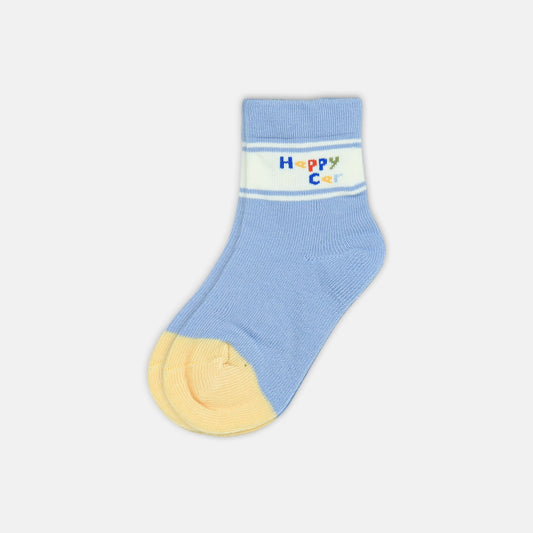 BOY SOCKS HAPPY CAR PASTEL CREW