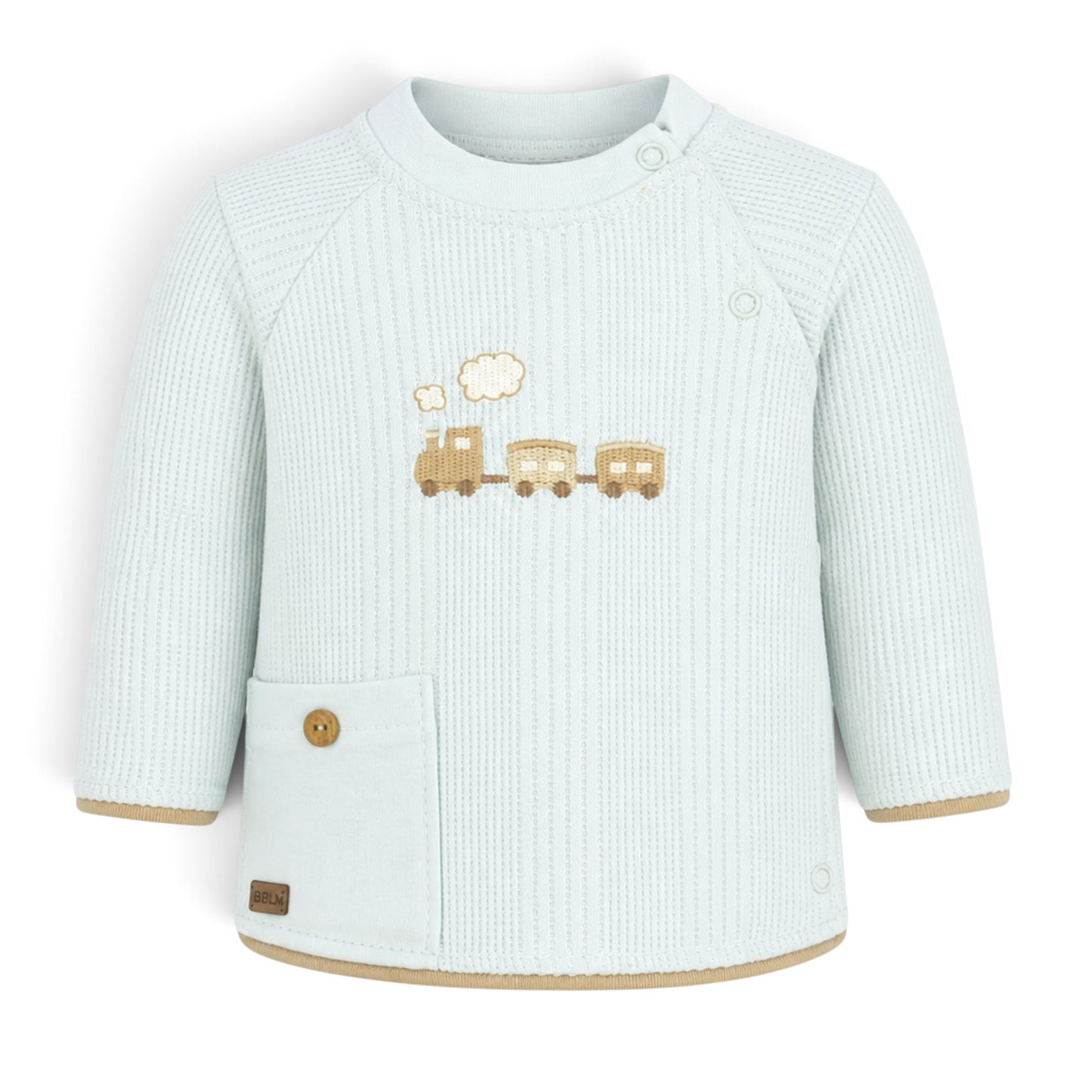 LIGHT BLUE TRAIN BABY BOY GIFT SET