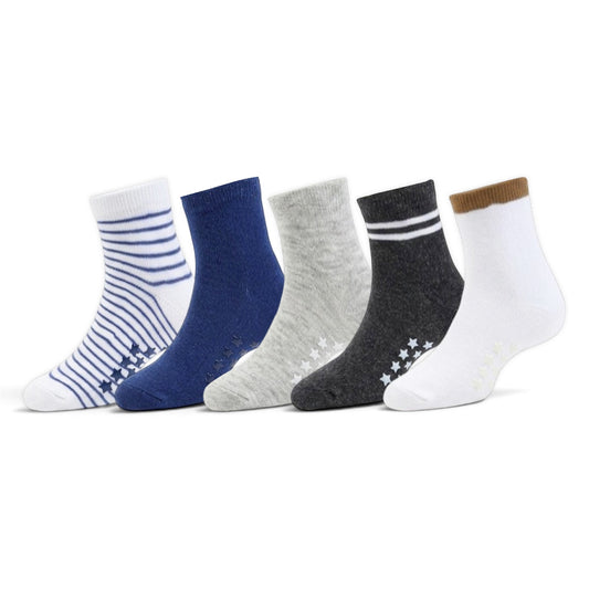 STAR GRIP ANKLE BOY SOCKS PK-5