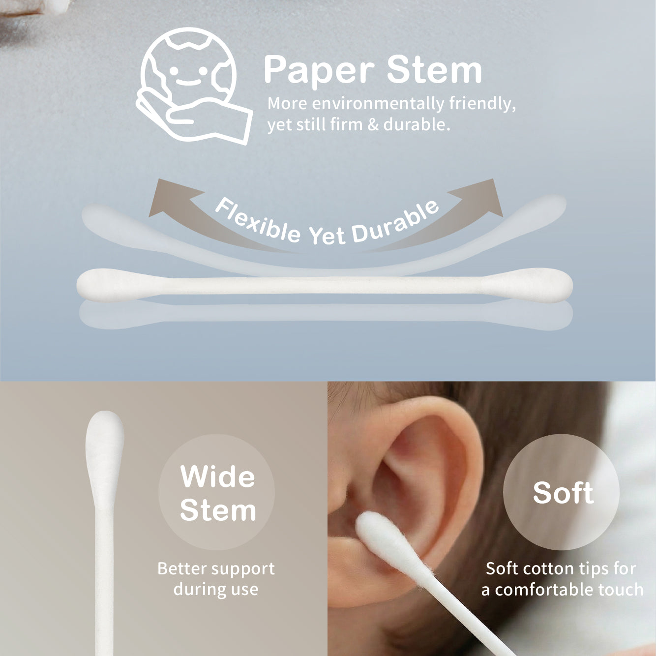 Farlin Paper Stem Cotton Swab