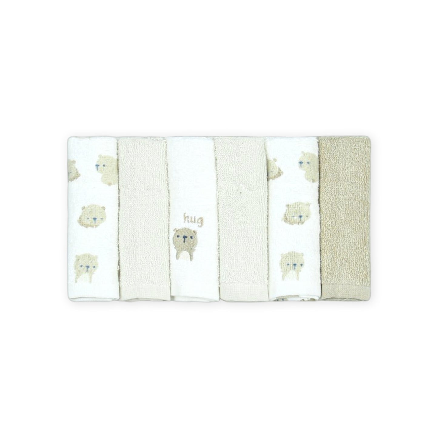FACE TOWEL PK-6 BEAR HUG LUXE