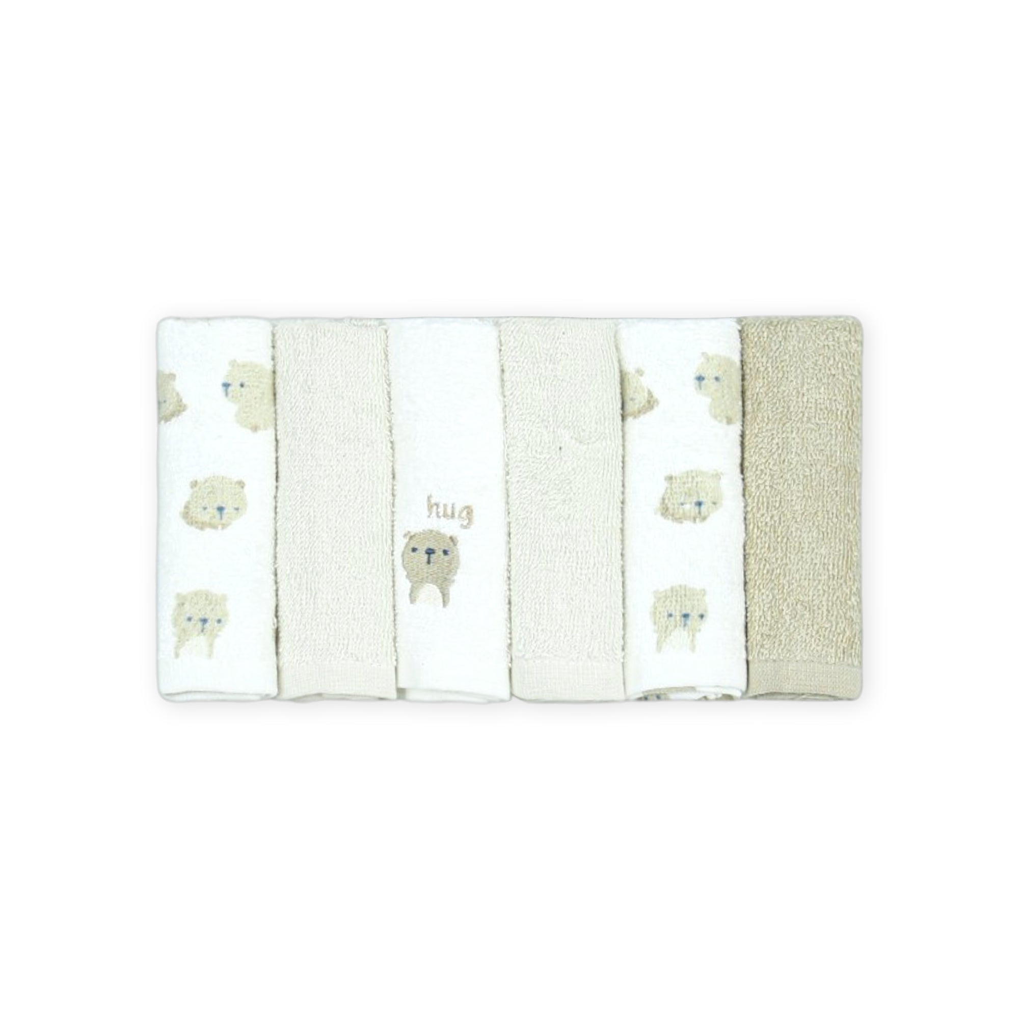 FACE TOWEL PK-6 BEAR HUG LUXE