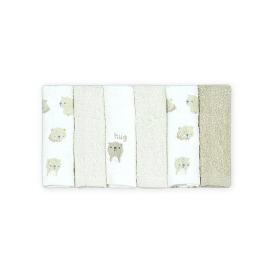 FACE TOWEL PK-6 BEAR HUG LUXE