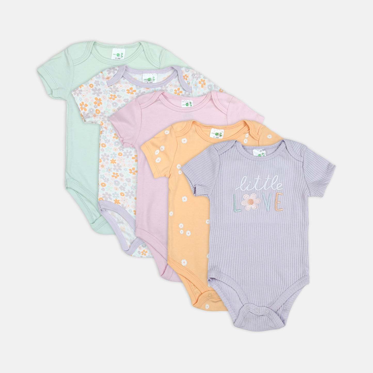 Floral & "Little Love" 5-Piece Set