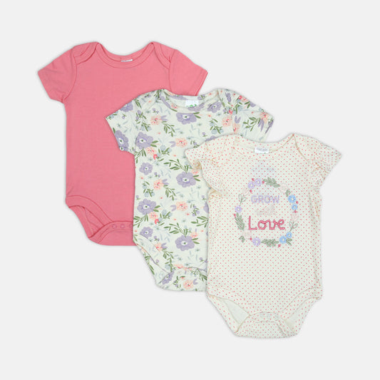 Floral "Grow With Love" 3-Piece Set