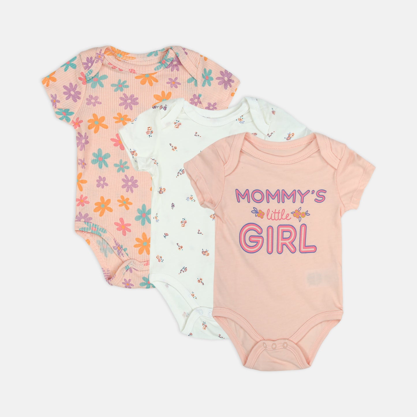Floral & "Mommy'S Girl" 3-Piece Set