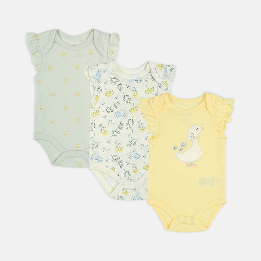 Duckling & Floral 3-Piece Set