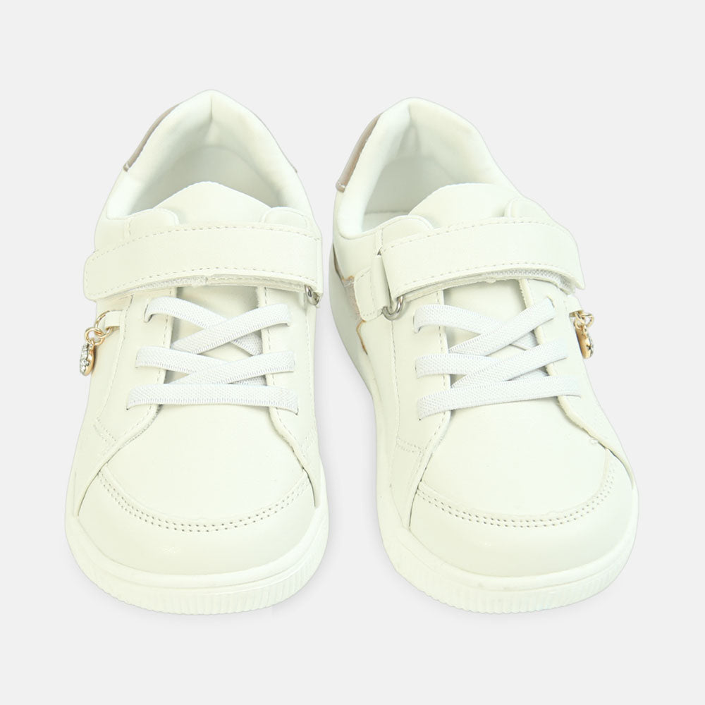 Girl Canvas White Sneakers