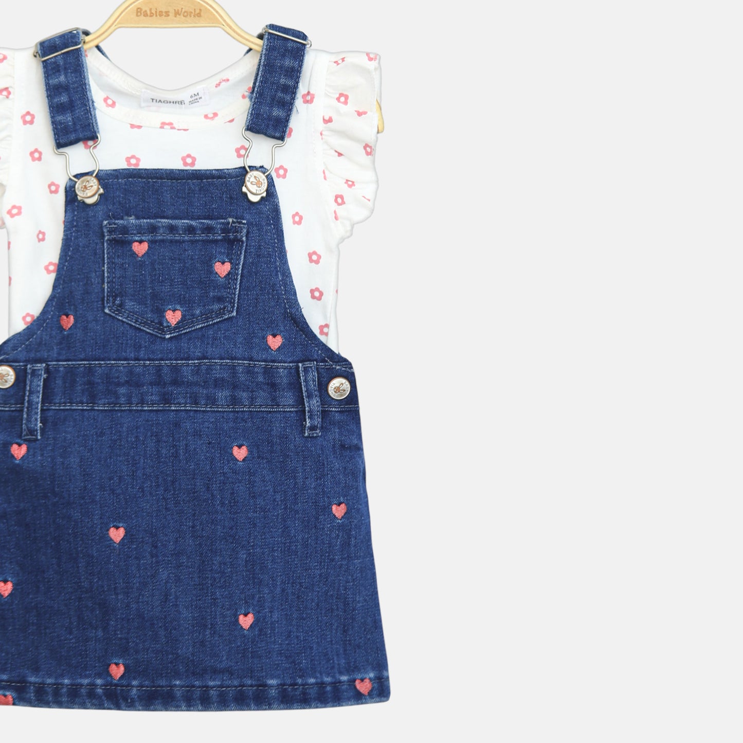 Dark Denim Pinafore Set