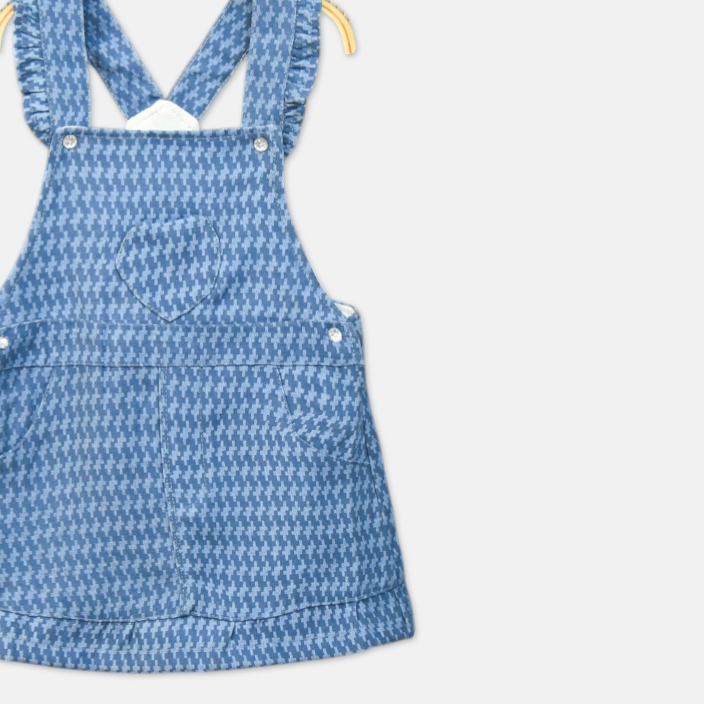 Classic Pleated Denim Jumper