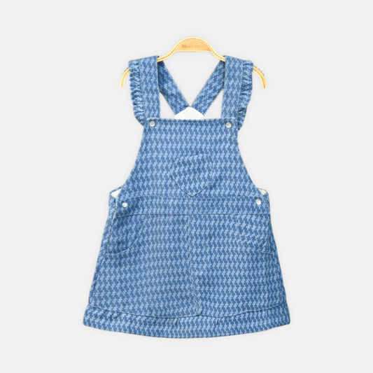 Classic Pleated Denim Jumper