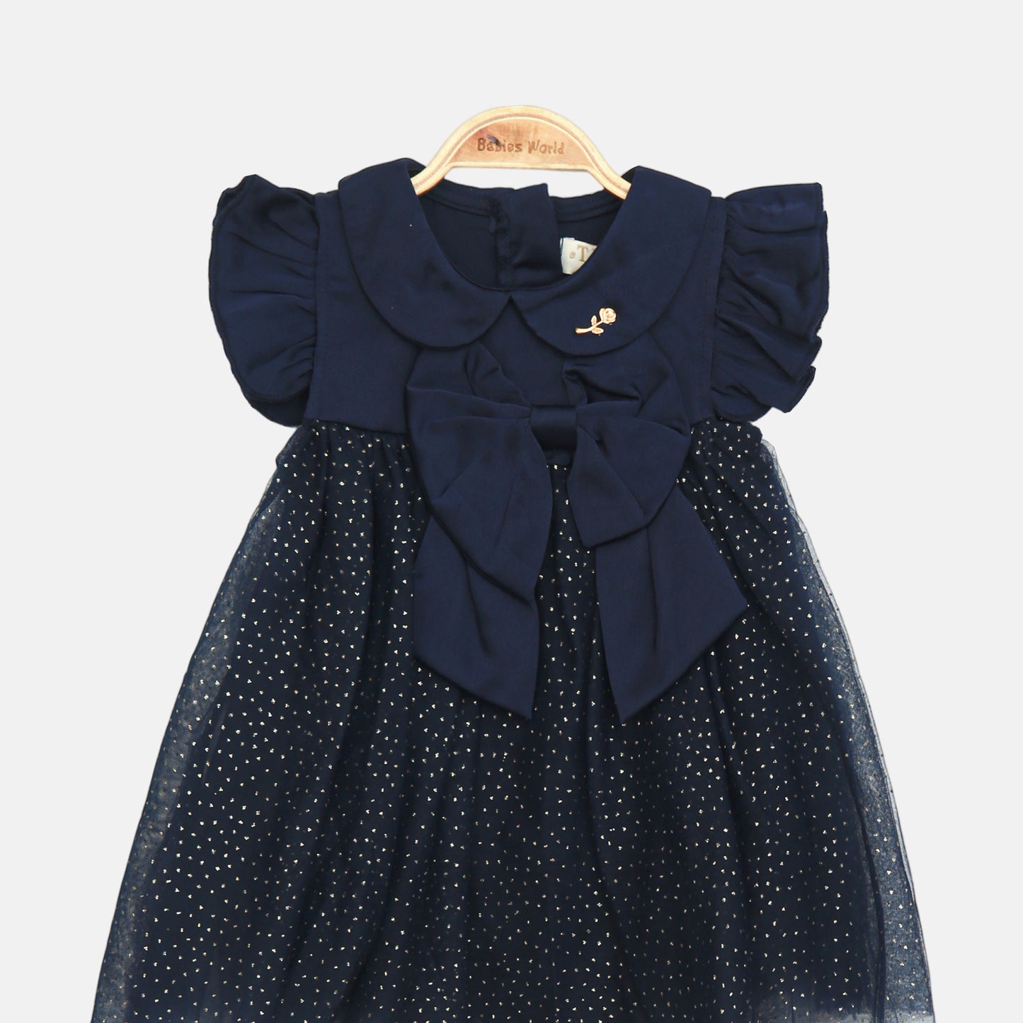 Navy Starlight Tulle Dress