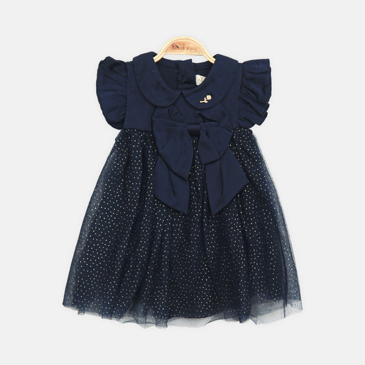 Navy Starlight Tulle Dress