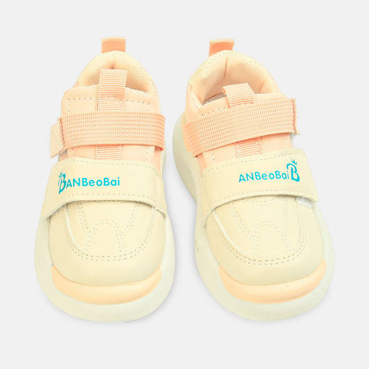 Girl Pink And Beige Comfort Joggers