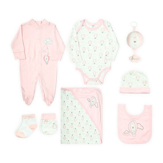 Baby Girl Gift Set Up & Away 8‑Piece Luxury