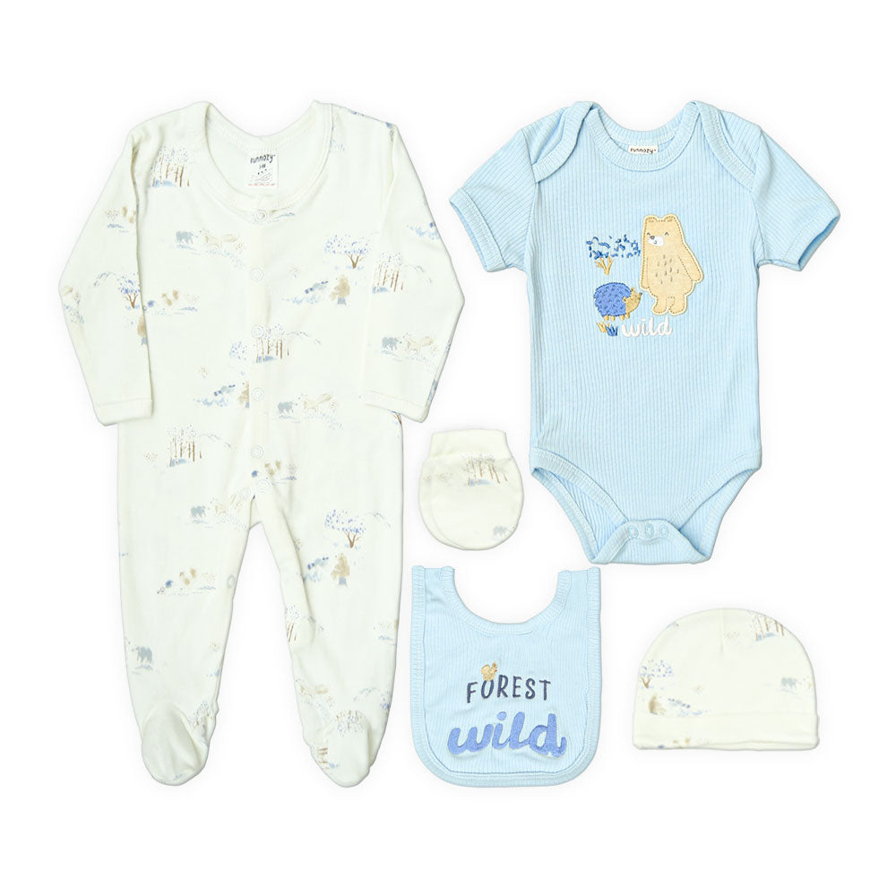 Baby Boy Gift Set Forest Wild 5‑Piece Luxury