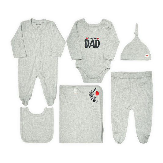 Boy Gift Set Mama Papa Heart 6-Piece